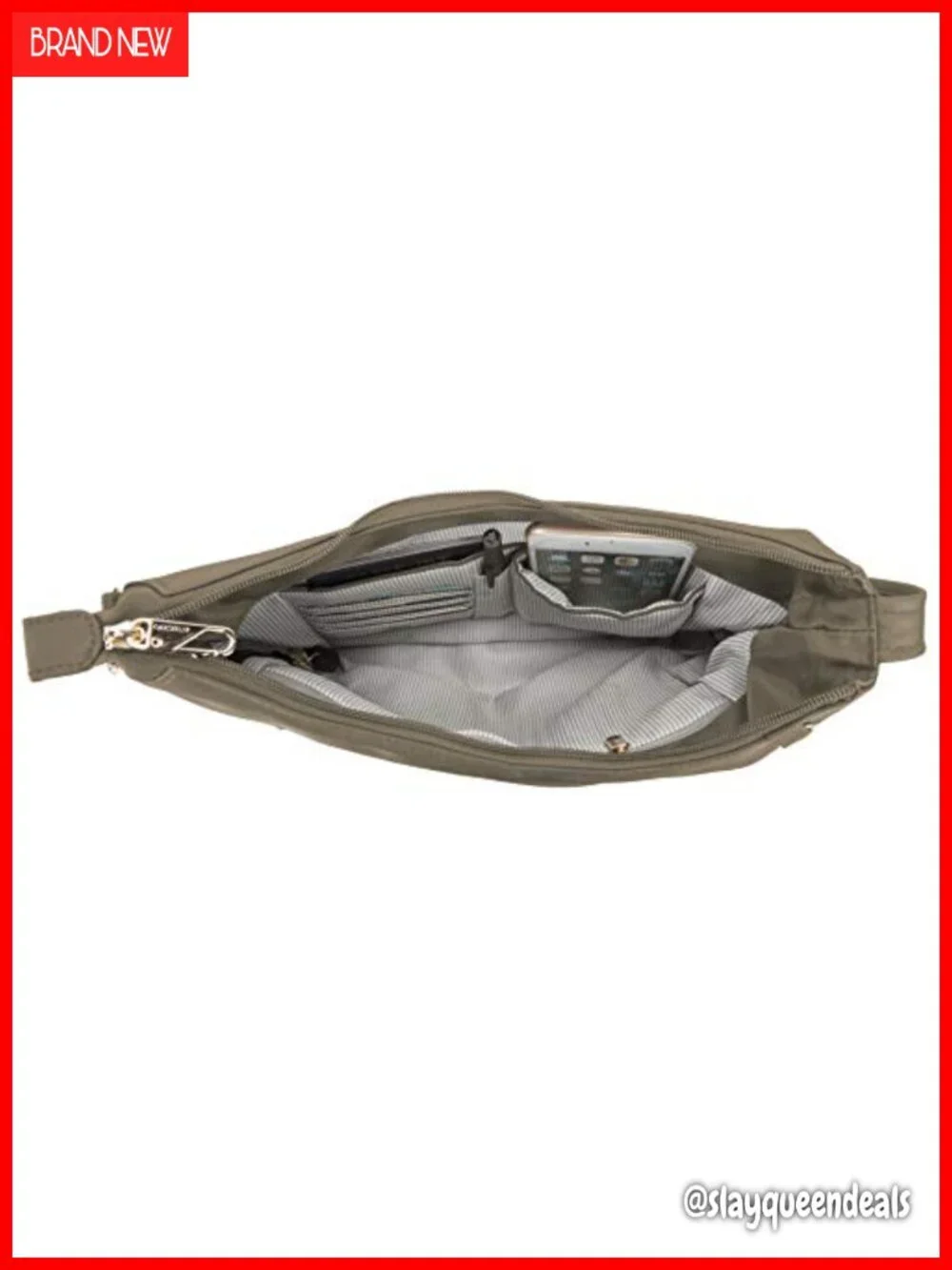 Women's Anti-theft Hobo Bag, Slash-Resistant, RFID Blocking, Locking
